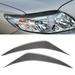 SUKIY Carbon Fiber Headlight Eyebrows Eyelids Cover Trim For Toyota For Corolla 06-12