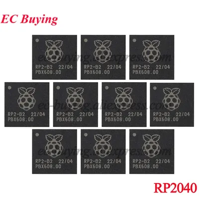 10 Stück/1 Stück RP2040 LQFN-56 Raspberry Pi (Himbeerkuchen) ARM Cortex-M0 133 MHz RAM 264 KB MCU Image