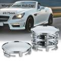 4Pcs 69Mm Chrome Wheel Center Hub Cap Wheel Rim Hub Cover Cap For Car