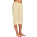 knqrhpse Wide Leg Pants For Women Sweatpants Women Cotton Flax Elastic Long Pants Beach Leisure Trousers Crop Length Pants Pants For Women Khaki M