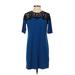 Cynthia Steffe Casual Dress - Shift: Blue Dresses - Women's Size 2