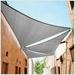 ctslt size order to make 16 x 18 x 24.1 grey right triangle sun shade sail canopy mesh fabric uv block - heavy duty - 190 gsm - 3 years warranty (we make size)