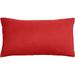 Lumbar Pillow | 20 X 12 Indoor/Outdoor | Multiple Sunbrella Fabric Available (Sunbrella Red)