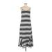 Thakoon Collective Casual Dress - Midi V Neck Sleeveless: Black Print Dresses - Women's Size 6