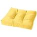 Tufted Ottoman Cushion | 21 X 17 X 4 Indoor/Outdoor | Multiple Sunbrella Fabric Available (Sunbrella Buttercup)