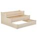CL.HPAHKL 3-Tier Garden Raise Bed Elevated Garden Bed Wood Planter Box Kit Wooden Elevated Planter Box for Vegetable Herb Garden Box Patio Greenhouse Patio Yard