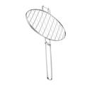 OUNONA 1PC Stainless Steel Barbecue BBQ Grill Basket Double Fish Grilling Basket for Outdoor Cooking (Size S)