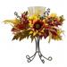 Nearly Natural Sunflower Candelabrum - Yellow