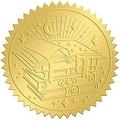 25 Sheet Gold Foil Sticker Magic Book Certificate Seals Gold Embossed Round Embossed Foil Seal Stickers