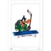 Daffy Duck Dallas Stars 14" x 20" Looney Tunes Limited Edition Fine Art Print