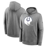 Men's Nike Heather Charcoal Indianapolis Colts Rewind Club Pullover Hoodie