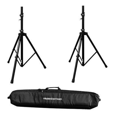 Frankenstand Speaker Stand Kit with (2) F1 Stands and Dual Speaker Stand Bag - 50 lb. Capacity