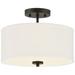 Savoy House Meridian 13" Wide Oil Rubbed Bronze 2-Light Ceiling Light