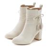 Stiefelette LASCANA, Damen, Gr. 39, beige, Obermaterial: 100% Textilmaterial. Futter: 100% Textilmaterial. Decksohle: 100% Lederimitat. Laufsohle: 100% Synthetik, unifarben, modisch, Schuhe, mit Blockabsatz, High-Heel-Stiefelette, Ankle Boots, Stiefel