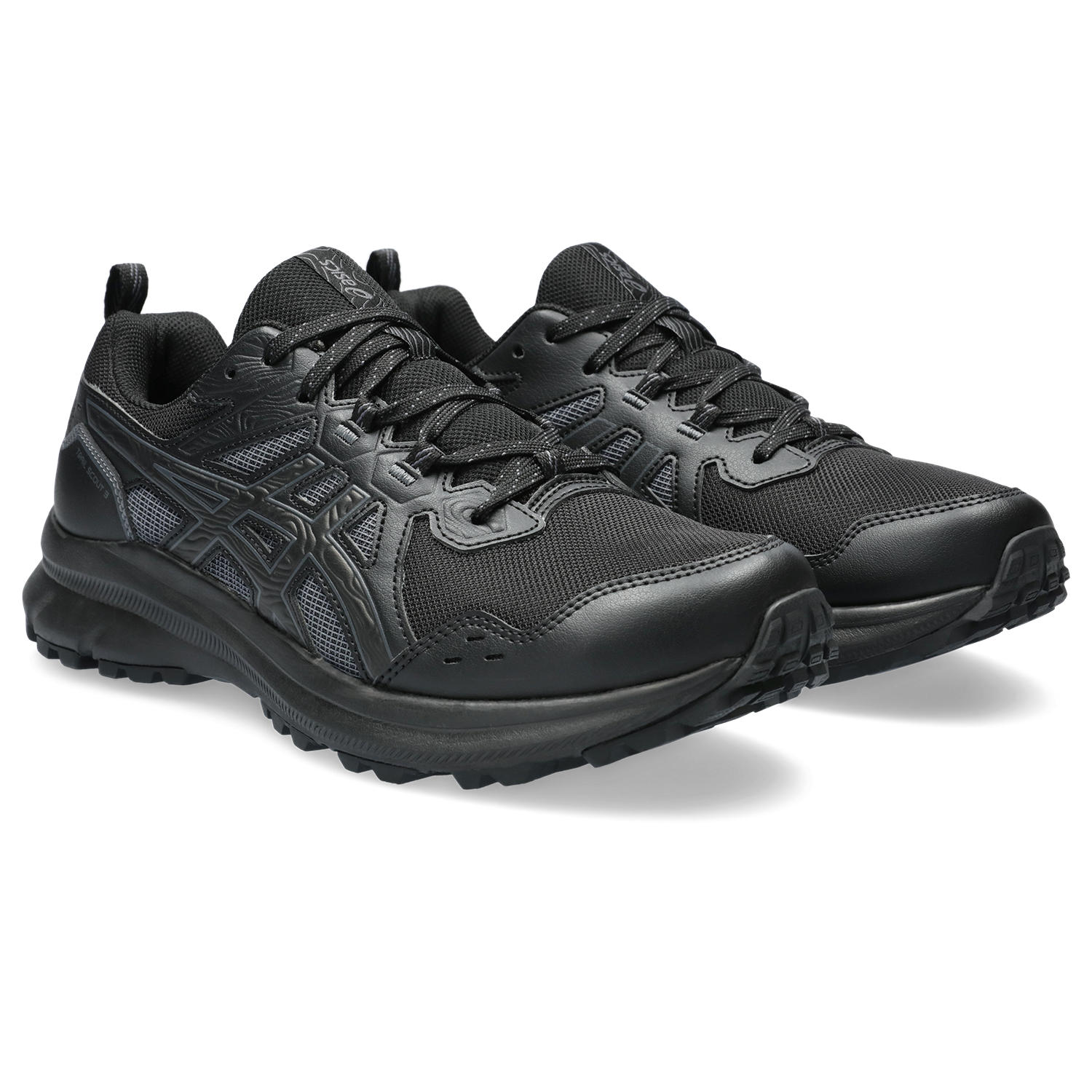 Trailrunningschuh ASICS "TRAIL SCOUT 3", Herren, Gr. 41,5, schwarz, Synthetik, Textil, Schuhe