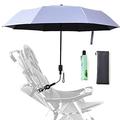 Stroller Sun Cover Umbrella Clip On Sun Shade Blackout Blind UV Rain Protection Umbrella for Strollers Bicycle Baby Carriage Cart (Color : Purple, Size : 95cm) (Purple 95cm)