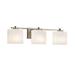 Wade Logan® Casson 3-Light Dimmable Vanity Light in White/Brown | 6.75 H x 26.75 W x 5.25 D in | Wayfair BRAY5256 38927698
