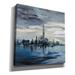 Latitude Run® 'Manhattan Winter' By Silvia Vassileva, Canvas Wall Art, 12"X12" Canvas in Blue | 12 H x 12 W x 0.75 D in | Wayfair