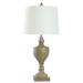 Ophelia & Co. Voluntown Resin Table Lamp Resin/Linen in Brown | 35.75 H x 6.87 W x 5.87 D in | Wayfair BA056ED52D714BA7B02EF68484B9770F
