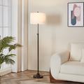 Rosdorf Park Carmeline 63.5" Traditional Adjustable Floor Lamp Metal in Brown | 52.5 H x 15 W x 15 D in | Wayfair D04D2BDD1BF14185BA1ED37B32436530