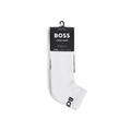 BOSS Men's 2 Pack As Sport 1/4 Socks - Size 39/42 White