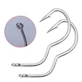 FTK Double Hooks With Line Flipping Hook Rigs Automatic Flip Tied Carp Fishing Hook Size 0.5#-13#