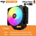 Aigo 6 Heat Pipes CPU Cooler 4 Pin PWM 120MM ARGB Radiator Intel LGA 1700 1200 1150 1151 AMD AM3 AM4