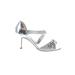 Nina Heels: Silver Shoes - Women's Size 6 1/2