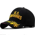 U.S.Marines Baseball Cap Men USA Army Cap Military Cool Black Cap Hat for Outdoor Adjustable Navy