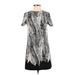 Club Monaco Casual Dress: Black Print Dresses - Women's Size 0