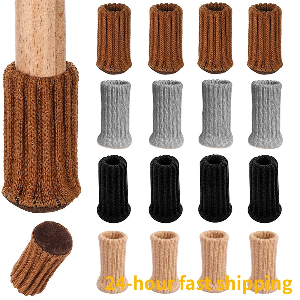 4/8/24 stücke Gestrickte Möbel Füße Socken Stuhl Bein Boden Protektoren Stuhl Bein Socken Abdeckungen Möbel Kappen Protektoren für Kommode
