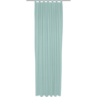 Vorhang WIRTH "Uni Collection", blau (helltürkis), B:142cm H:285cm, Baumwolle (Bio-Baumwolle), Gardinen, nach Maß Image