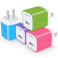 USB Wall Charger Block USB Charger Adapter AILKIN 5V/1A/4Pack Wall Charger Block Fast Charging Station Power Base Charger Block Plug Brick for iPhone Wall Charger