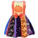 YDOJG Dresses For Girls Toddler Kids Sleeveless Cartoon Prints Bowknot Princess Dress For 6-7 Years