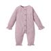 Entyinea Baby Girls Romper Bodysuit Print Long Sleeve Bodysuit Oversized Top Winter Clothes 80 Purple