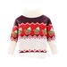 Baby Sweatshirt Xmas Toddler Child Baby Girls Cute Cartoon Turtleneck Sweater Tops Christmas Outfits Toddler Sweatshirt White 140
