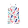 Arvbitana Toddler Kids Girls Summer Suspenders Jumpsuits Sleeveless Giraffe/Dinosaur Print Romper Little Girls Casual Bodysuits 2T-7T