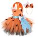YDOJG Dresses For Girls Toddler Kids Caveman Dog Bones Historical Cavegirl Tulle Dress Princess Outfits For 1-2 Years