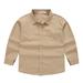 Godderr Kids Toddler Boys Dress Shirt Long Sleeve Dress Shirt Casual Solid Color Outerwear for 4Y-12Y