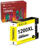 Tonerkingdom PGI 1200XL Yellow Ink Cartridge For Canon 1200XL Ink Cartridge Canon PGI-1200XL High Yield Ink Compatible for Maxify PGI 1200 use with MB2720 MB2320 MB2020 MB2120 MB2350 MB2050 (1-Pack)