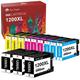 1200XL Ink Cartridges PGI-1200XL Ink Cartridge 12-Pack Tonerkingdom Replacement for Canon Maxify PGI-1200XL for Canon Maxify PGI 1200 Use With MB2720 MB2320 MB2020 MB2120 MB2350 MB2050 Printer (BCMY)