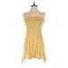 LOFT Beach Romper Strapless Sleeveless: Yellow Rompers - Women's Size Small