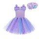 Robe Tutu de Sirène pour Fille Costume IQUE Up Portable Jupe Tutu pour ix