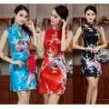 03/Life-Robe courte de style chinois cheongsam nian qing kuan zhuang GIRL'S version améliorée