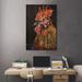 Rosalind Wheeler Penyu Proud Rooster On Wood by David Hinds Print Metal in Brown/Orange/Red | 40 H x 26 W x 1.5 D in | Wayfair
