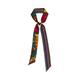 Women's Frida X Lost Pattern "Frida's Garden" Silk Skinny Scarf - Purple One Size Lost Pattern Nyc