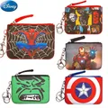 Disney Spiderman Hulk Anime Coin Purse Student Card Bag Star wars Coin Wallet Boys Girls Card