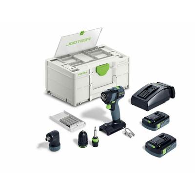 Akku-Bohrschrauber txs 18 c 3,0-Set, incl. 2 x Akku, Schnellladegerät, Zubehör - Festool Image