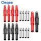 Cleqee 10PCS 32A 4mm Banana Female Socket Welded Connector High Current for Multimeter Test Leads