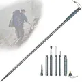 Multifunctional compass trekking pole walking stick folding ultra-light outdoor adventurer camping